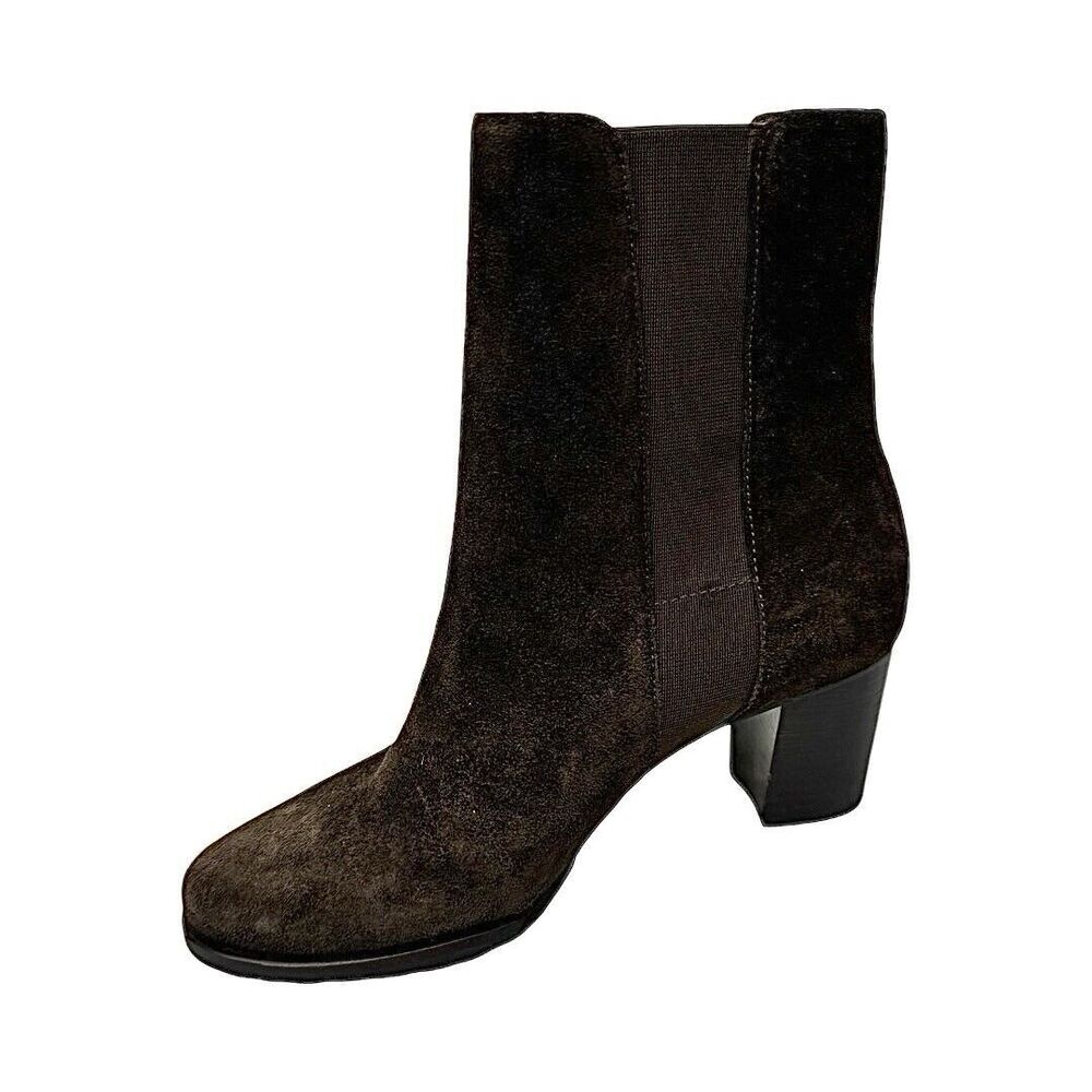 Cole Haan Callan Brown Suede Ankle Booties Women’s Size 5.5B – Pre-Owned